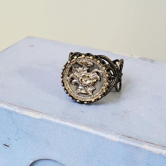 1880's Paris Button Ring