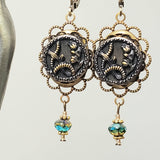 1880's Paris Button Earrings