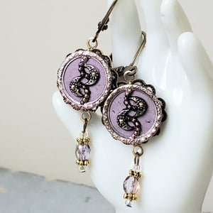 1880's Paris Double Moon Earrings