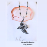 Vintage Bird Pedant Long Necklace