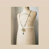 Vintage Rhinestone Long Necklace