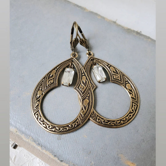 Vintage Rhinestone Earrings