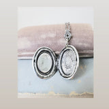 1940's Heart Button Locket Necklace