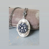 1880's Paris Button Locket Necklace