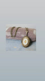 Vintage Glass Locket Necklace