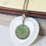 Glass Button Necklace