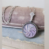 Glass Button Necklace