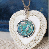 Glass Button Necklace