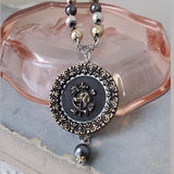 1880's Paris Dog Button Necklace