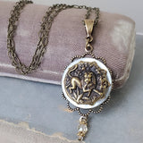 1880's Lion Button Necklace