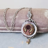 Perfume Button Necklace - Civil War Era