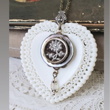 Perfume Button Necklace - Civil War Era