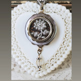 Perfume Button Necklace - Civil War Era