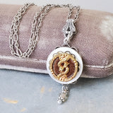 Perfume Button Necklace - Civil War Era