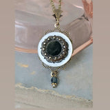 Perfume Button Necklace - Civil War Era