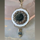 Perfume Button Necklace - Civil War Era