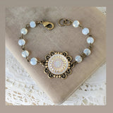 Glass Button Bracelet