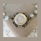 Glass Button Bracelet