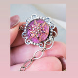 Glass Button Bracelet