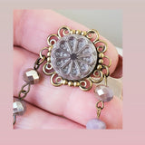 Glass Button Bracelet