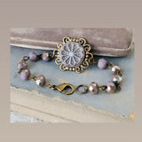 Glass Button Bracelet