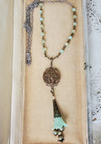 1880's Twinkle Button- Long Necklace
