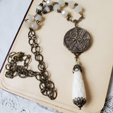 1880's Twinkle Button - Long Necklace