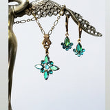 Rhinestone Necklace and Earring set