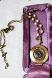 1880's Paris Bird Button - Locket Necklace