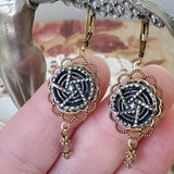 1880's Paris Button Earrings