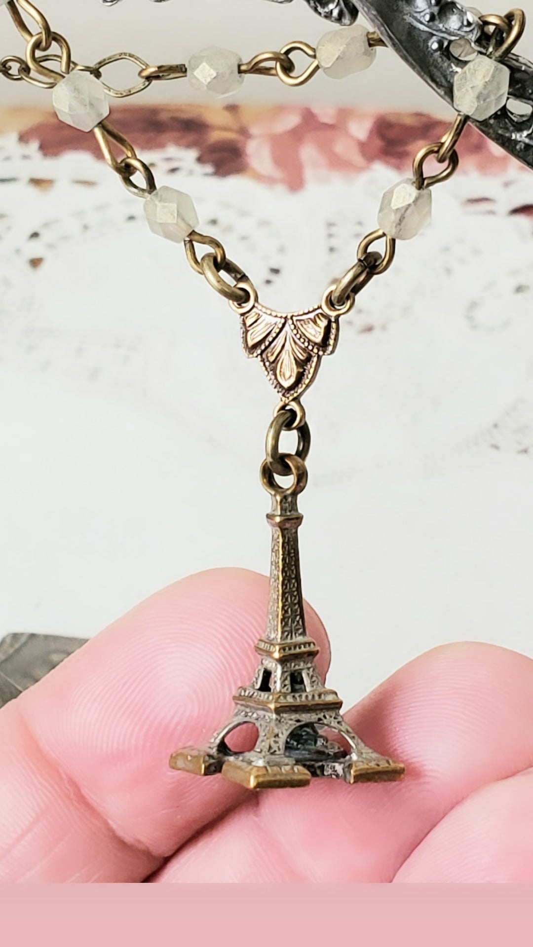 Eiffel Tower Necklace - Origami Jewellery | CLAIRE NAA