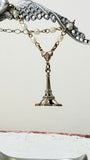 1930's Paris Eiffel Tower Charm Necklace