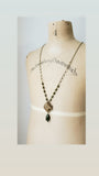 1940's Twinkle Button - Long Necklace