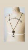 1940's Twinkle Button - Long Necklace