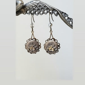 1880's Paris Button Earrings