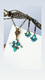 Rhinestone Necklace and Earring set