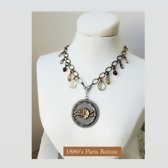 1880's Paris Button Necklace
