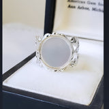 Vintage 1940's Mother of Pearl Button Ring