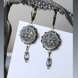 1880's Paris Button Earrings