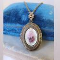 1940's German Roses Locket Necklace