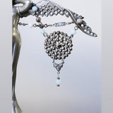 1880's Paris Cut Steel Button Necklace