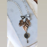 1880's Paris Button Butterflies Long Necklace