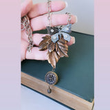 1880's Paris Button Butterflies Long Necklace